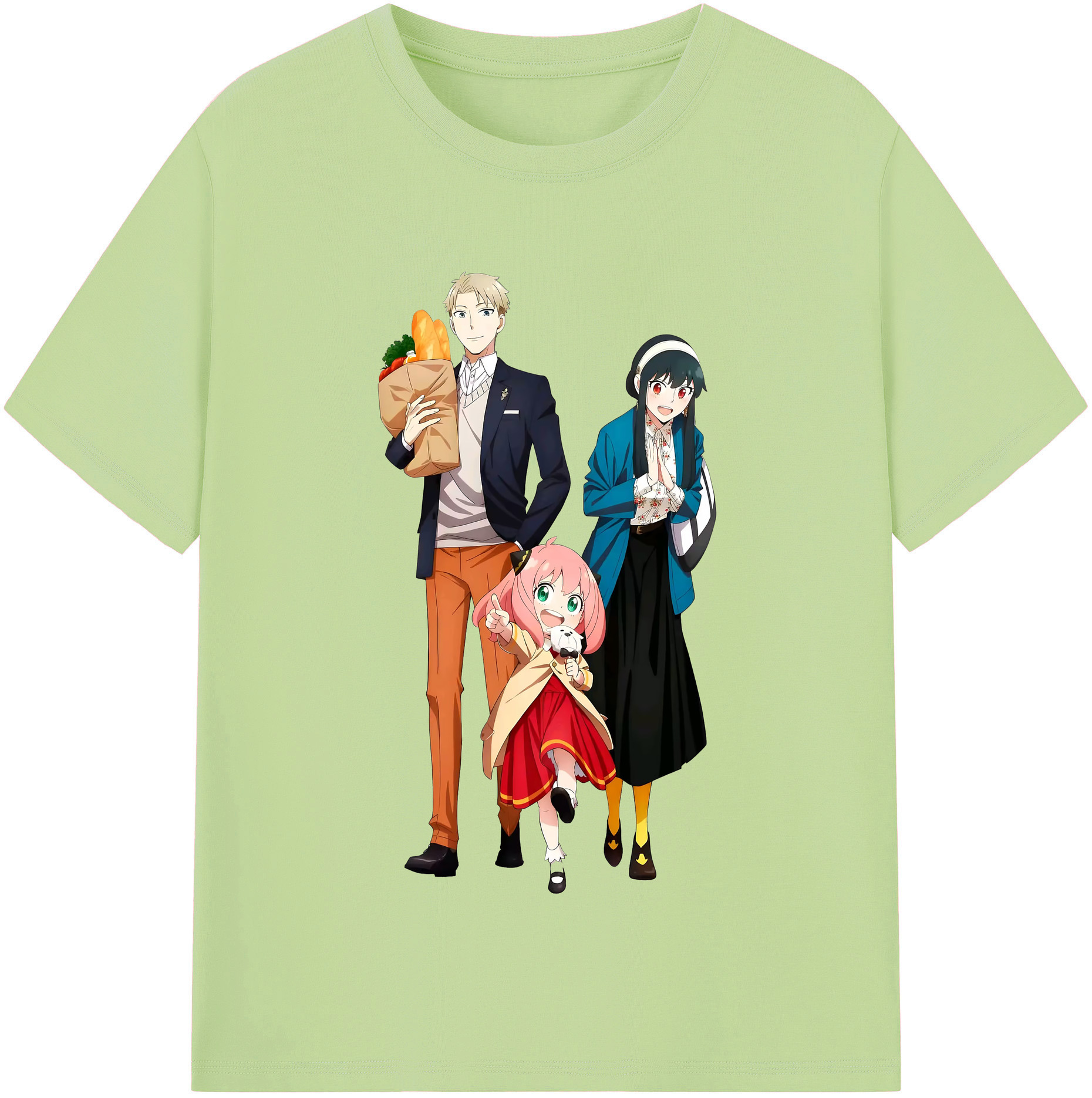 （画像用） SPY×FAMILY间谍家家酒 綿100％半袖Tシャツ（フロントプリント）